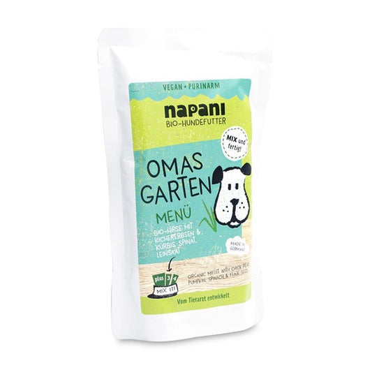 Menu "Grandma's garden" with millet and chickpeas (For Dogs) 150g - VEGAN