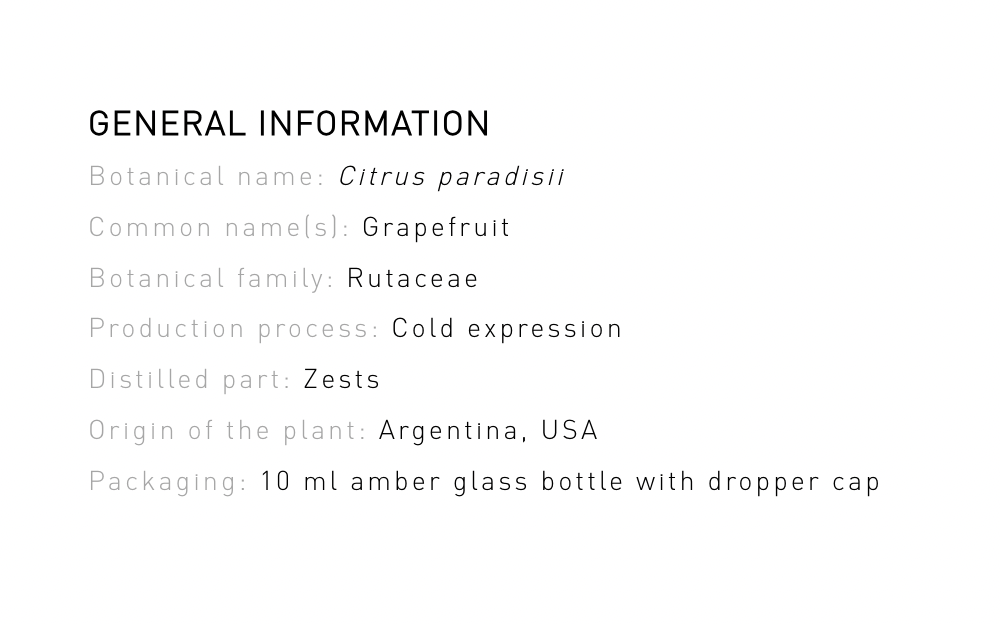 Organic Grapefruit Zest - Essential oil - 10ml
