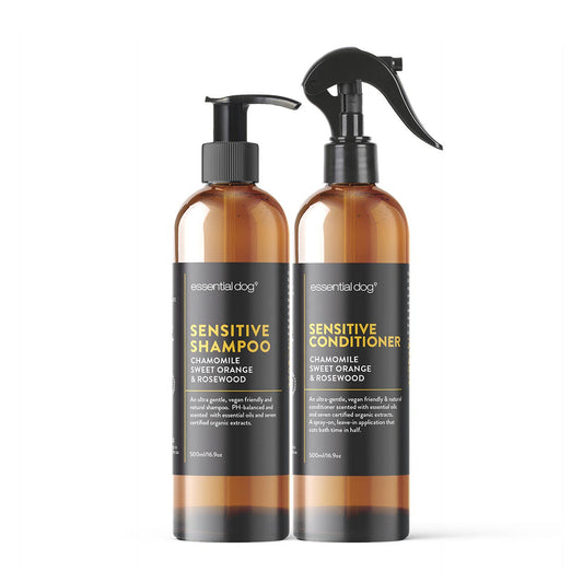 Sensitive Dog Shampoo & Conditioner Pack (Chamomile, Orange & Rosewood) - 250ml