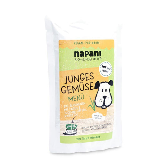 Menu "Young vegetables" with buckwheat and lentils (For Dogs) 150g - VEGAN