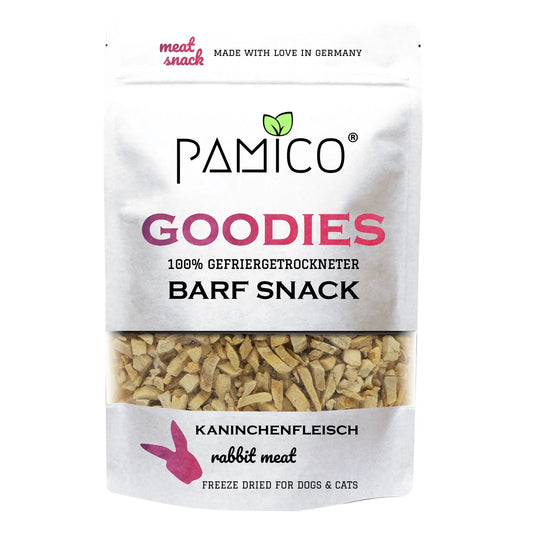 Freeze-dried rabbit meat - BARF Snack Goodies (for Dogs & Cats)