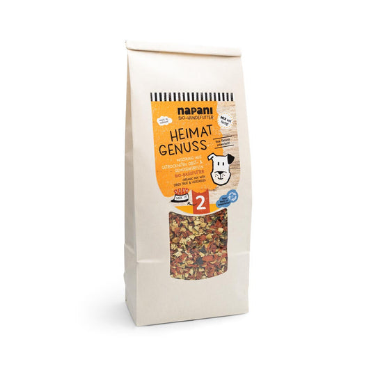 Organic basic food "Heimat Genuss" ( For Dogs ) with zucchini and carrots 500g 50% OFF (Auto discount)