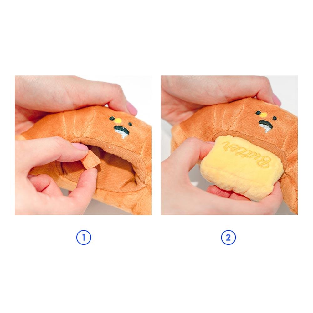 Bite Me x L'ESCAPE - Croissant & Butter Nosework Toy