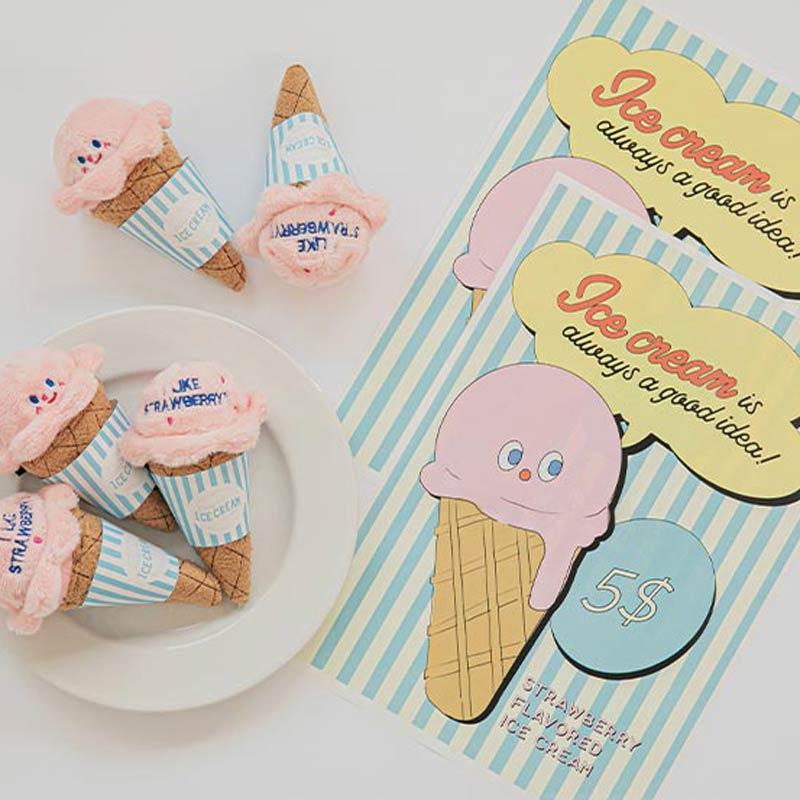 Strawberry Ice Cream Nosework Toy