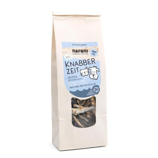 Knabber Zeit - Sprats Fish Treats for Dogs and Cats 100g (Freeze-dried)