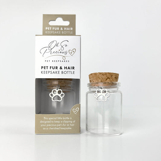 Pet Fur & Hair Keepsake Bottle