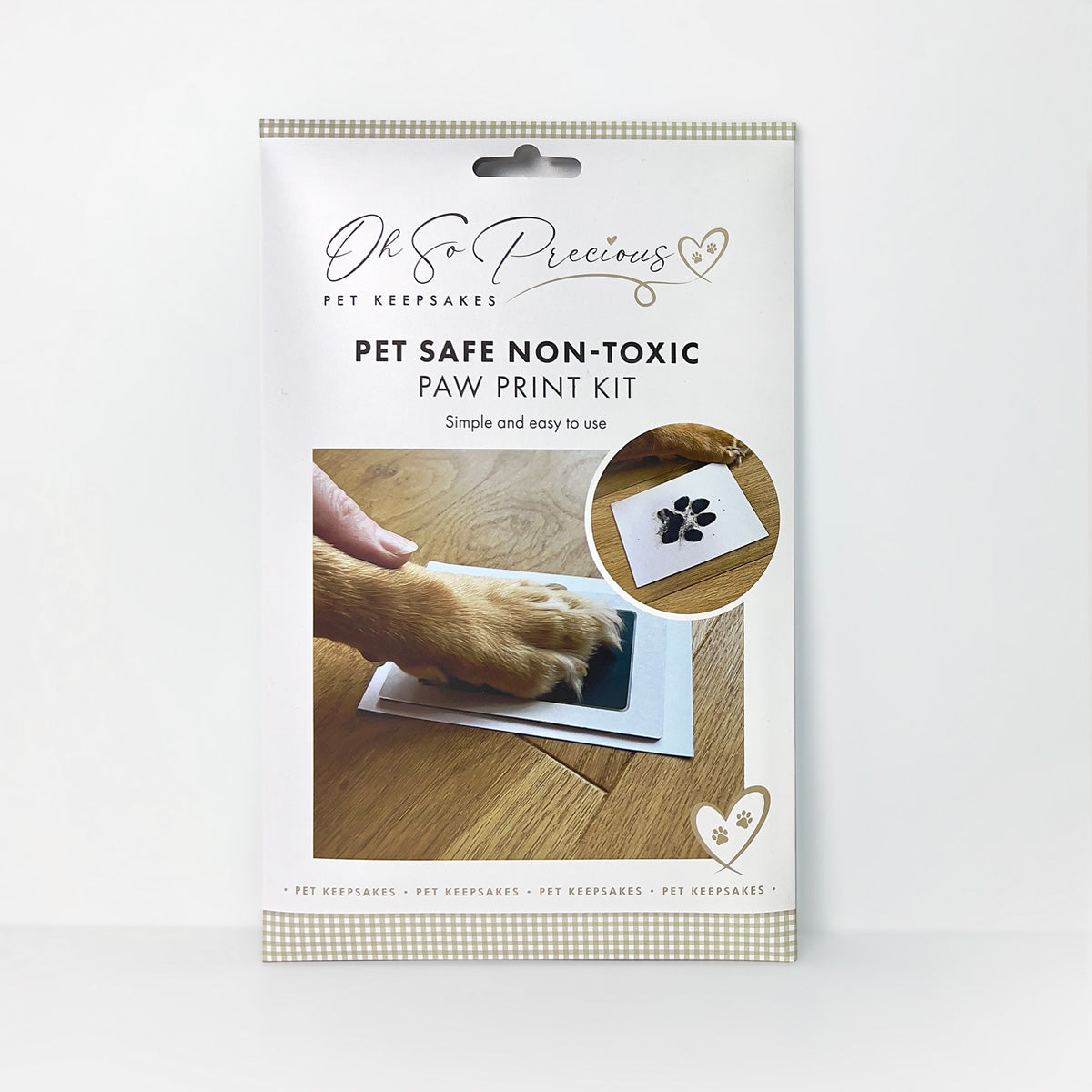 Pet Safe Non-toxic Paw Print Ink Pad Kit