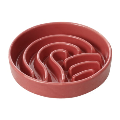 Slow Feeder Bowl - Wave (with wood stand)