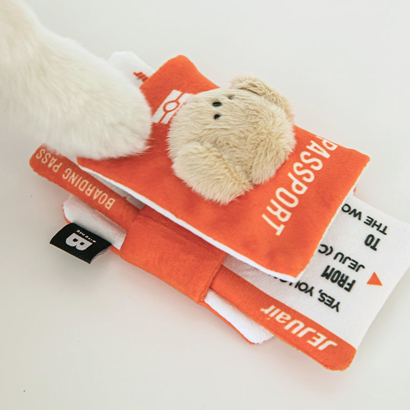 Pet passport & ticket nosework toy set