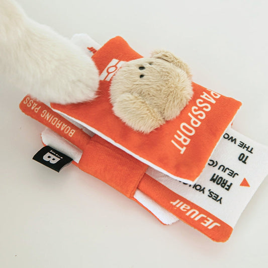 Pet passport & ticket nosework toy set