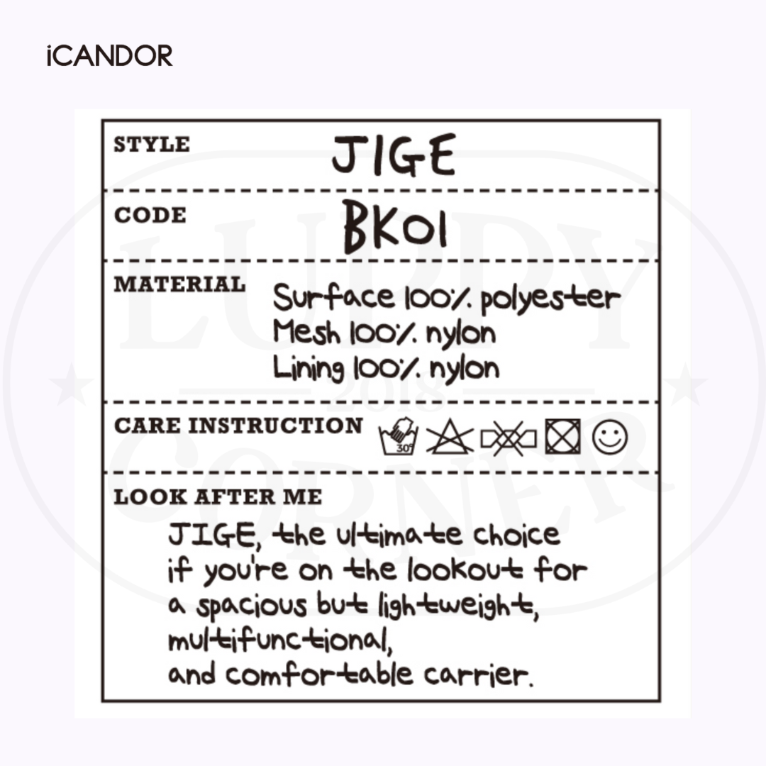 Jige Pet Backpack -  Dynamic Black (including Wooly Cushion - grey)