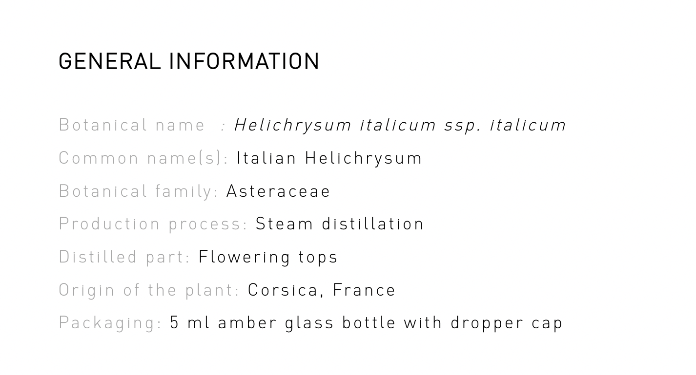 Immortelle Corse Biodynamic - Essential Oil - 5ml