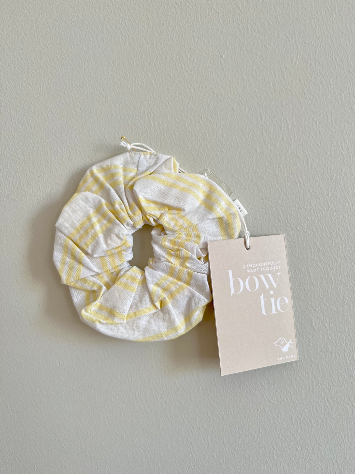 Scrunchie Summer Yellow Stripe Human