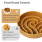 Slow Feeder Bowl - Wave (with wood stand)