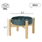 Slow Feeder Bowl - Wave (with wood stand)