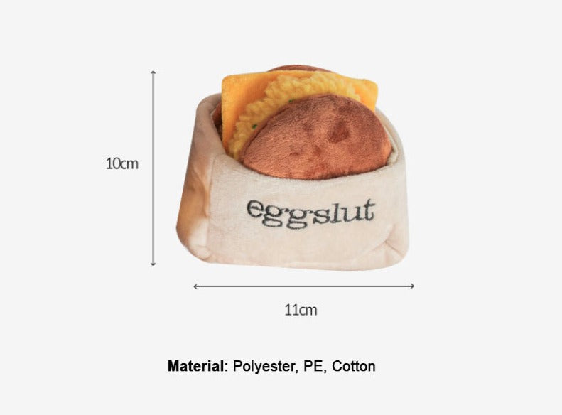 Bite Me x eggslut - Fairfax Burger Nosework Toy