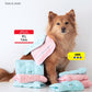 Fluffy Towel Toy Set  (2pcs Blue + Pink)