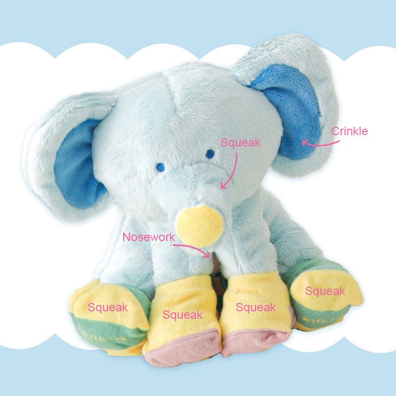 Socks Elephant Nosework toy