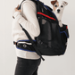 Jige Pet Backpack -  Dynamic Black (including Wooly Cushion - grey)