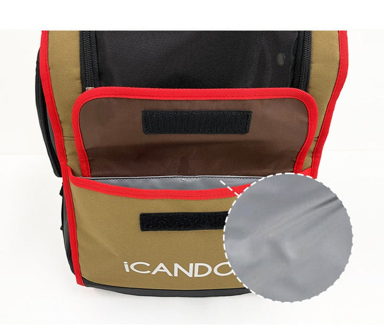 Jige Pet Backpack -  Dynamic Black (including Wooly Cushion - grey)