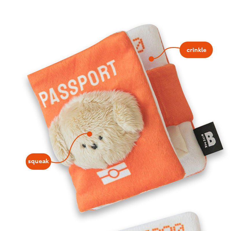 Pet passport & ticket nosework toy set