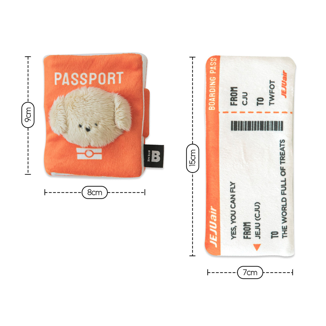 Pet passport & ticket nosework toy set