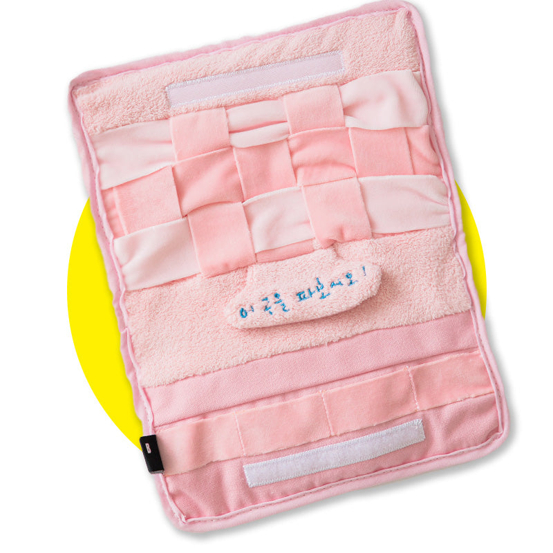Fluffy Towel Toy Set  (2pcs Blue + Pink)